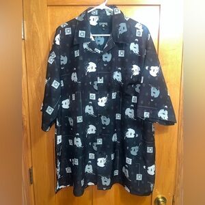 Vintage Y2K Rocawear Men’s DJ 90s Hip Hop Button-Down Shirt XXL